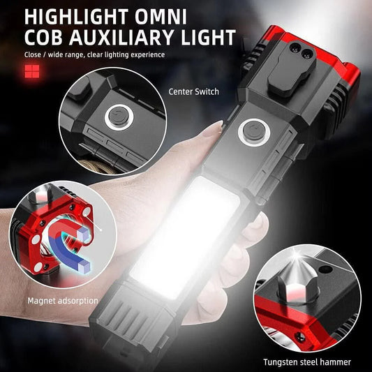 Portable LED Flashlight for Multifunctional Work